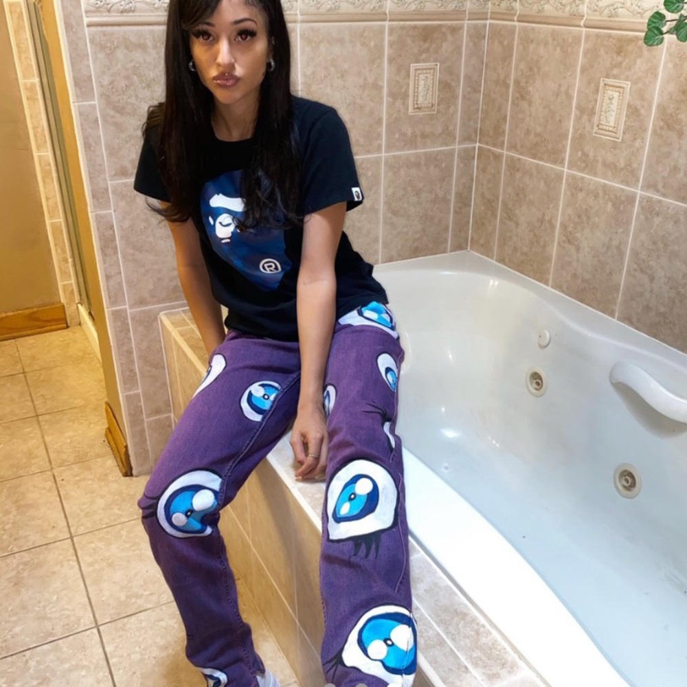 I SEE YOU EYEBALL JEANS
